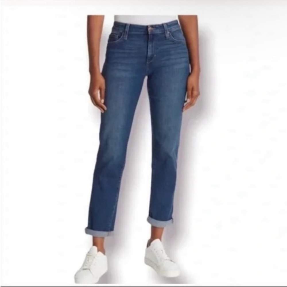 NWT Joe's Jeans Nikki Rolled Hem Blue Wash Denim Casual Boyfriend Jeans, Size 26
